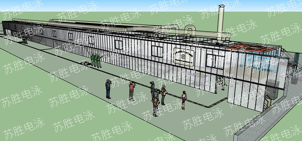 全自動(dòng)一體化封閉式電泳涂裝流水線